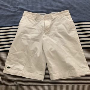 Men’s Lacoste shorts.